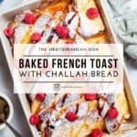 Pin image 2 for baked French toast.
